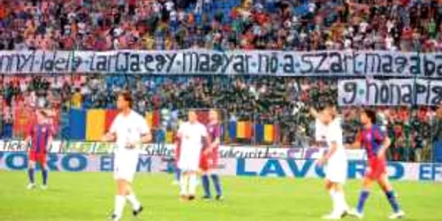 „Bannerul ruşinii“ a adus Stelei o amendă  de la UEFA de 50.000 de euro 