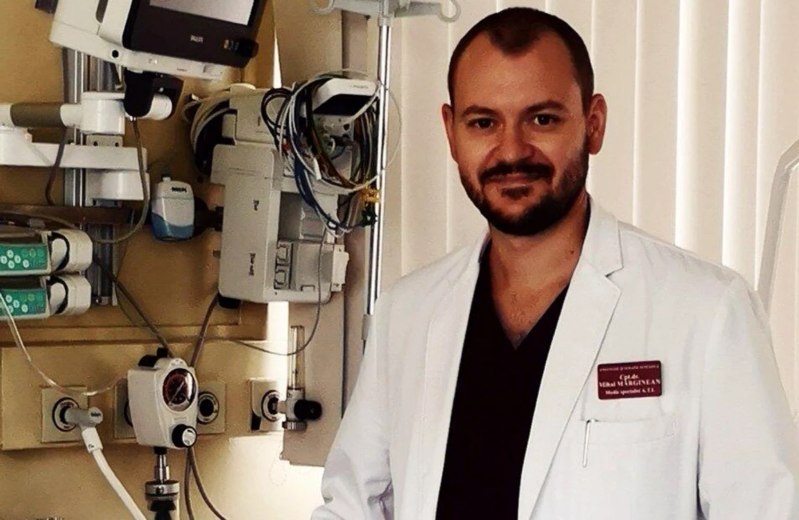 
    Căpitan medic Mihai Alexandru Mărginean, specialist ATI  