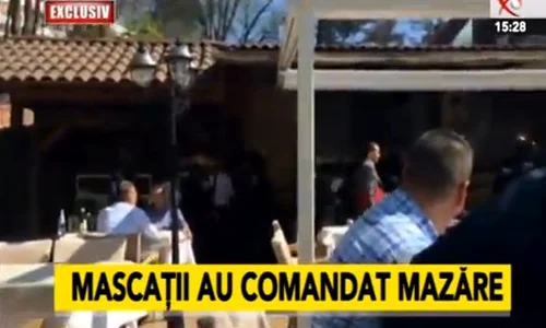 Radu Mazăre, ridicat de mascaţi de la o terasă din Herăstrău  (captură Realitatea TV) jpeg