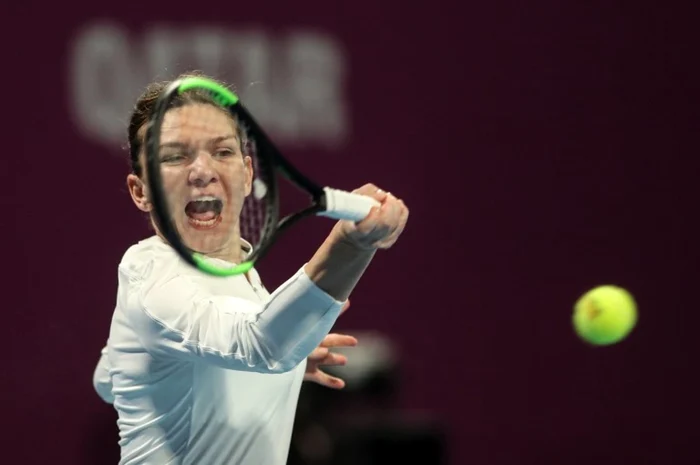 Simona Halep - Doha / FOTO AFP / Karim Jaafar / 15 feb 2019