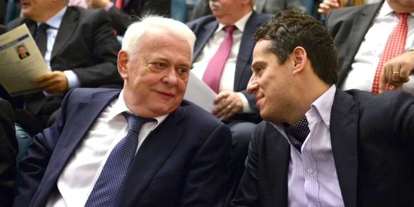 Viorel Hrebenciuc - Andrei Hrebenciuc FOTO Mediafax