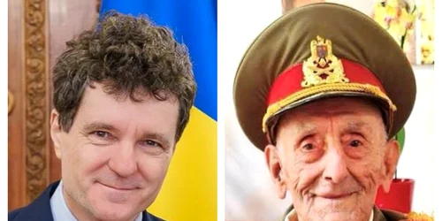 Nicușor Dan l-a decorat Ion Vasile Banu FOTO Colaj Adevărul