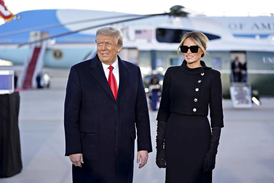 Donald și Melania Trump, ultimul zbor ca președinte și Primă Doamnă a Americii jpeg