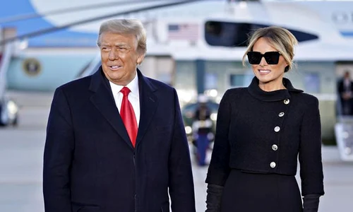 Donald și Melania Trump, ultimul zbor ca președinte și Primă Doamnă a Americii jpeg