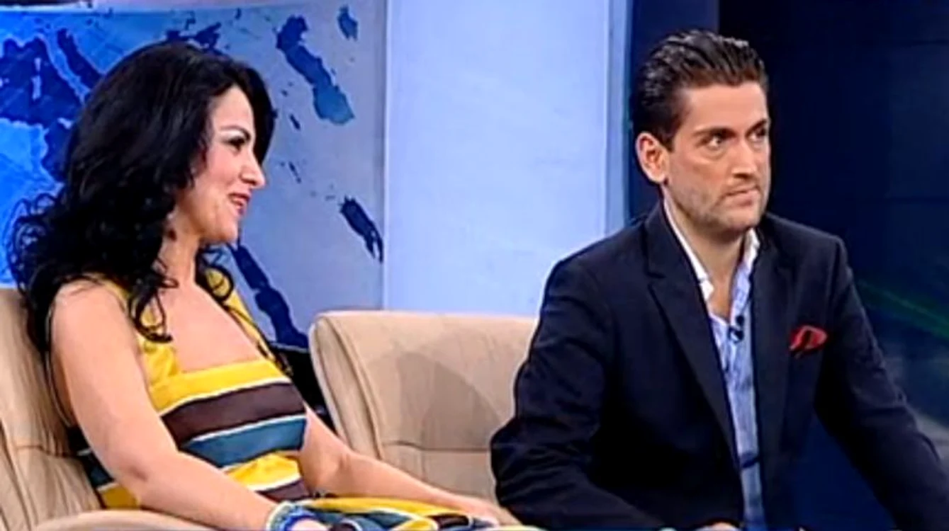 Angela Gheorghiu şi Cezar Ouatu au răspuns întrebărilor lui Mihai Gâdea. (captură Antena 3)
