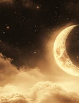 sepia style effect with moon phase night sky jpg