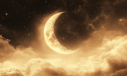 sepia style effect with moon phase night sky jpg