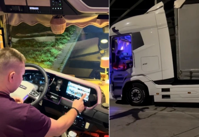 Șofer de tir / Foto: captură video Instagram