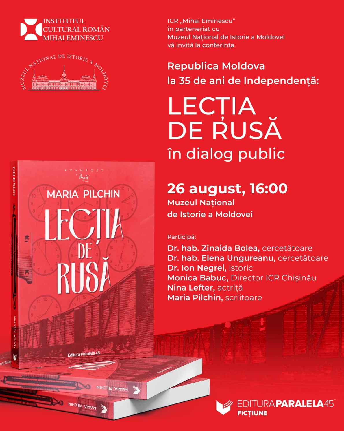 Conferința „Republica Moldova la 35 de ani de Independență: «Lecția de rusă» în dialog public”, la Chișinău