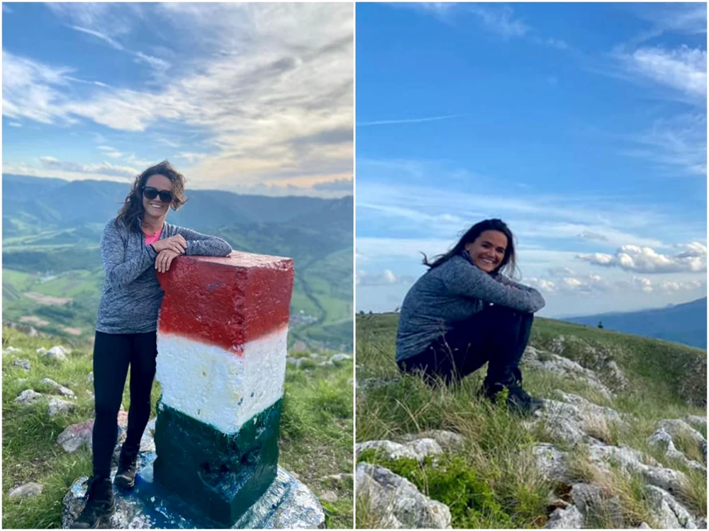 Katalin Novak pe Piatra Secuiului. Foto Facebook