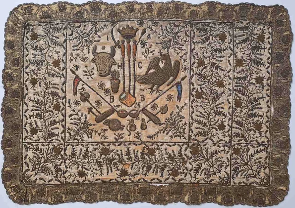 O importantă broderie heraldică din epoca fanariotă, achiziționată la Paris (foto: Muzeul Național de Artă al României)