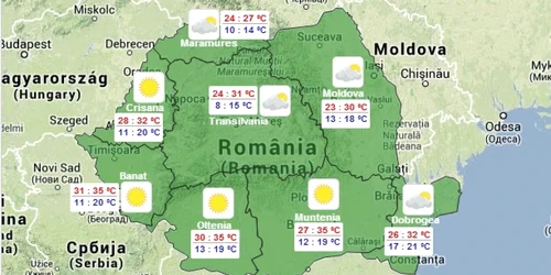 harta FOTO meteoromania