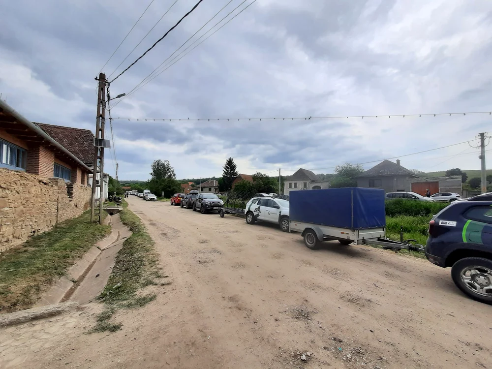 Pe ulițele din Cobor, la un festival din sat FOTO Erwan Joliff
