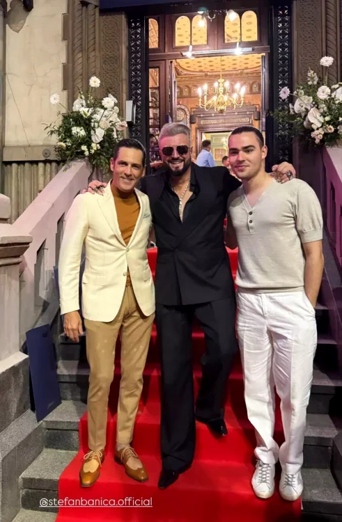Cătălin Botezatu, alături de Ștefan Bănică Jr. și fiul său, Radu Ștefan Bănică / FOTO: Instagram