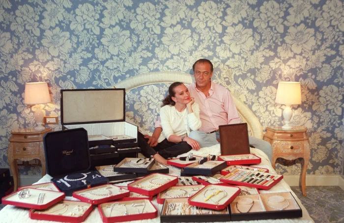 Caroline
Scheufele, vicepreşedinte Chopard, şi soţul ei, Fawaz Gruosi. FOTO Corbis