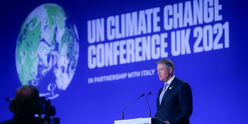 Klaus Iohannis la conferinta privind schimbarile climatice de la Glasgow