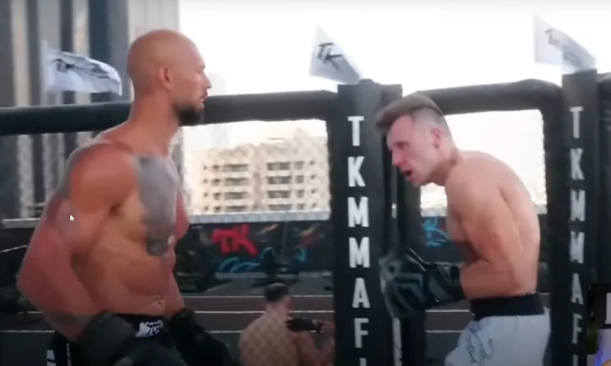 Andrew Tate s-a luptat cu 60 de bărbaţi într-o singură seară. Foto: captură video