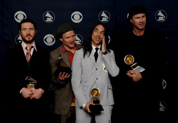 John Frusciante, Flea, Anthony Kiedis şi Chad Smith, de la Red Hot Chili Peppers FOTO Guliver/Getty