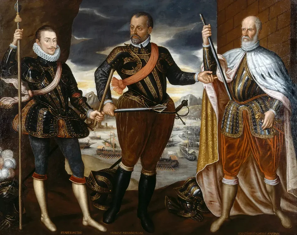Biruitorii de la Lepanto: Ioan de Austria, Marcantonio Colonna și Sebastiano Venier
