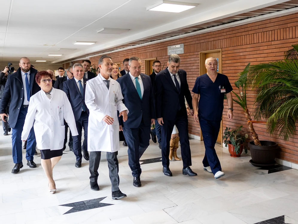 Premierul și șeful Camerei Deputaților au vizitat Institutul Inimii din Tîrgul Mureș FOTO Facebook