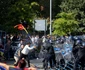 Ciocniri violente între forțele de ordine, fermieri și reprezentanți ai mișcărilor suveraniste, în București. FOTO Inquam Photos / George Călin