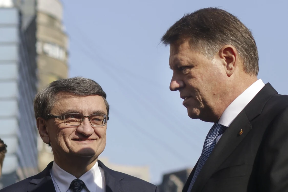 Victor Ciorbea şi Klaus Iohannis