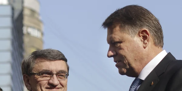 Victor Ciorbea şi Klaus Iohannis. FOTO Inquam Photos