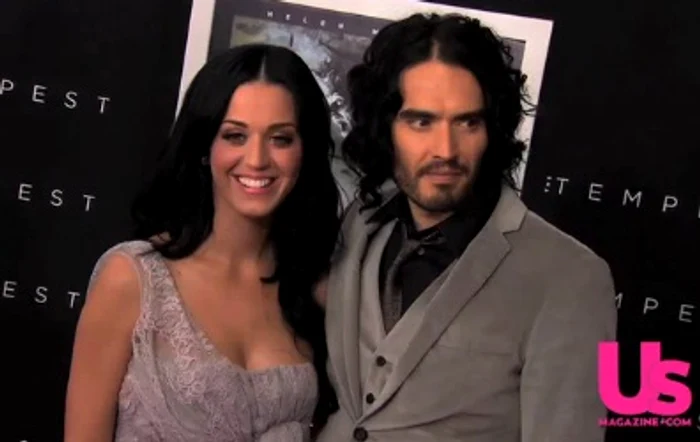 Russell Brand şi Katy Perry FOTO: Captura video