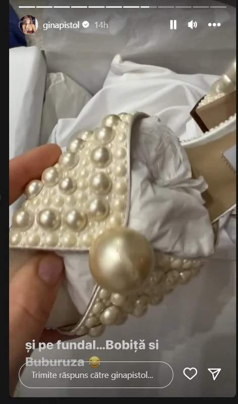 Pantofi Gina Pistol nunta Foto Captură Instagram jpg