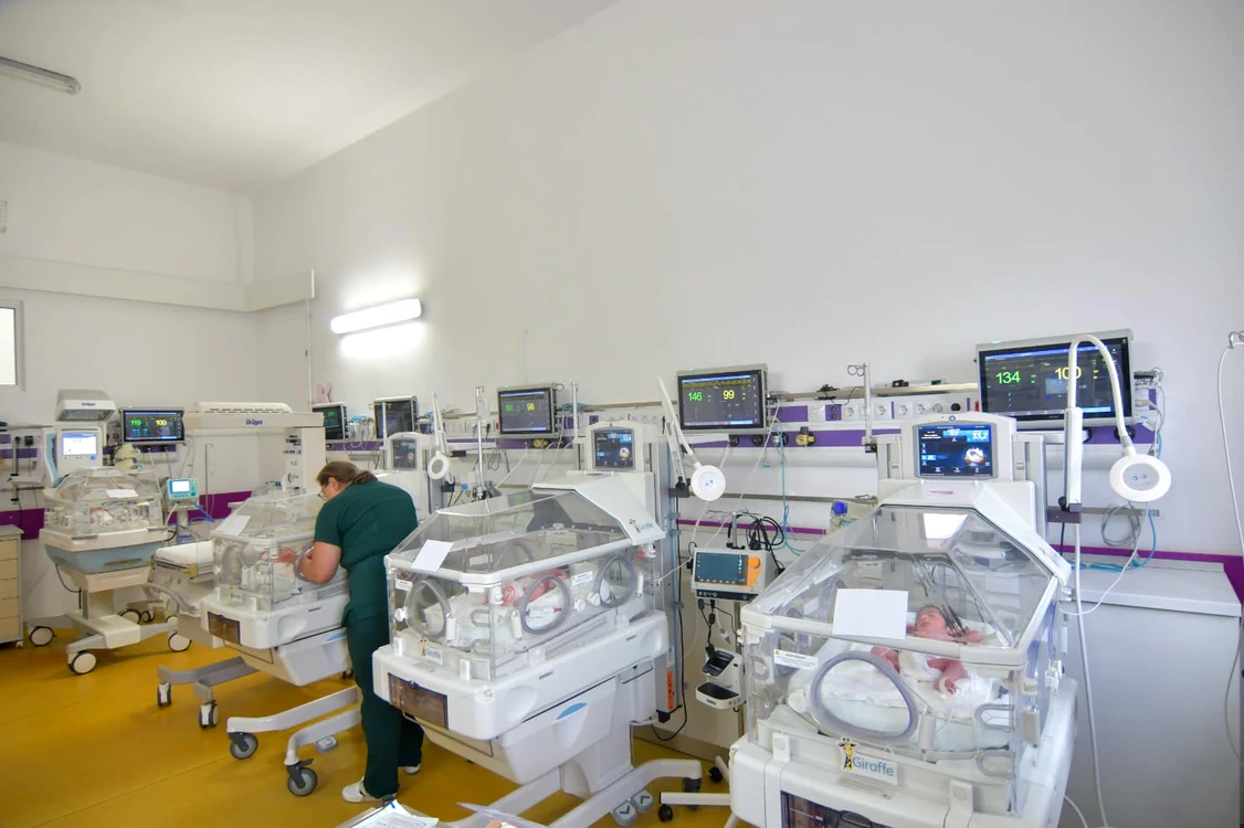 ATI Neonatologie a Spitalului Clinic Municipal Filantropia. FOTO Facebook Lia Olguța Vasilescu