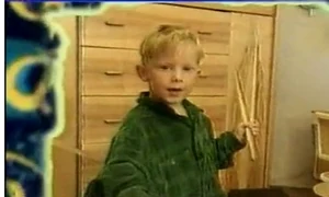 Bubu, la 4 ani, în prima emisiune la tv jpeg