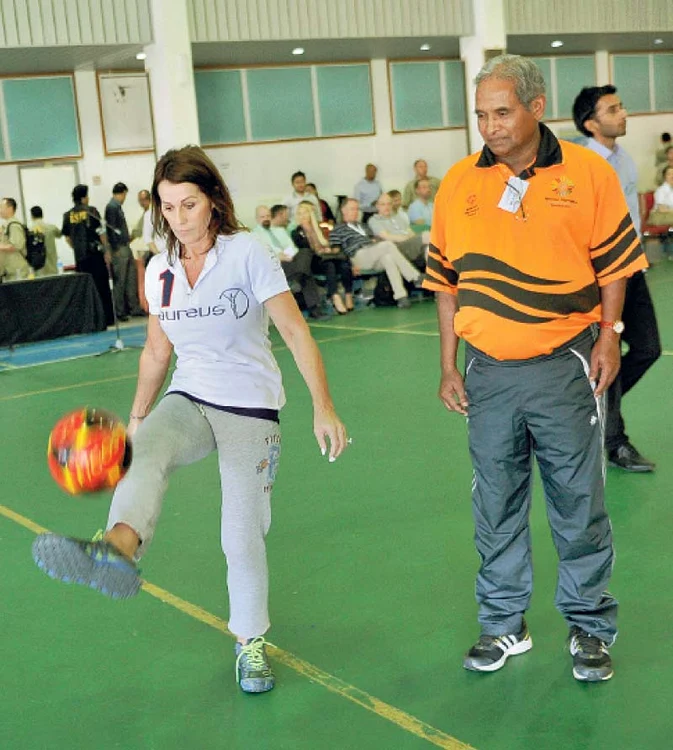 Nadia şi-a demonstrat talentul de fotbalist (foto: getty images)