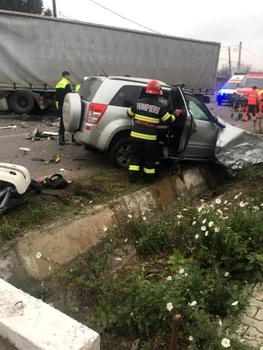 Accident în Cioranii de Jos FOTO