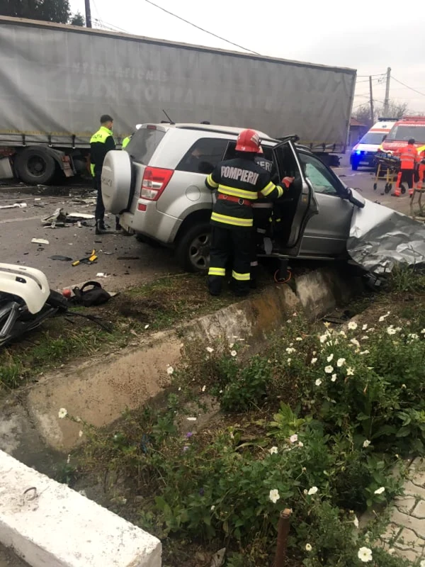 Accident în Cioranii de Jos FOTO