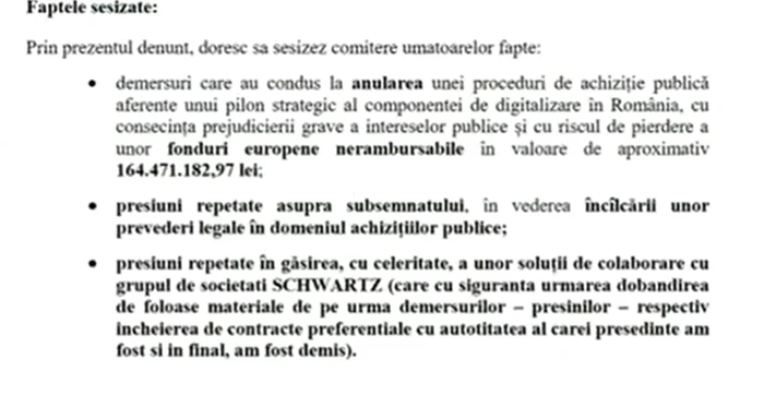 Faptele sesizate la DNA