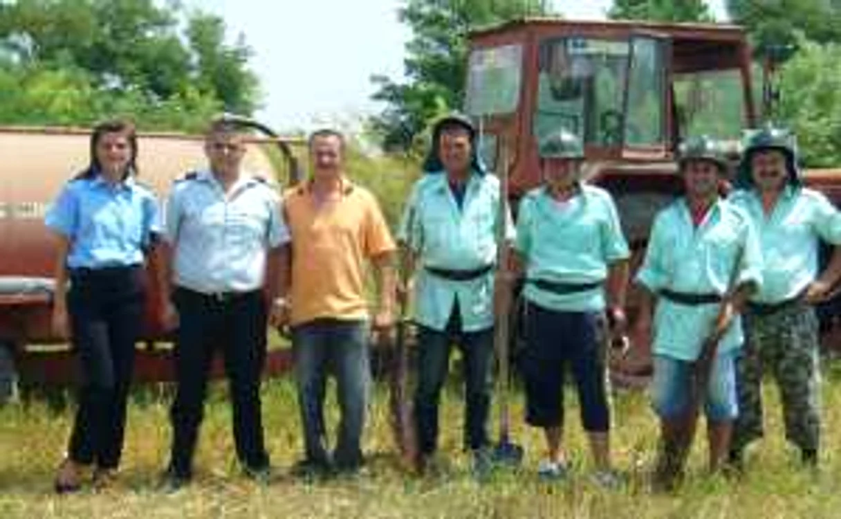 O parte a echipei de voluntari