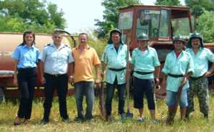 O parte a echipei de voluntari