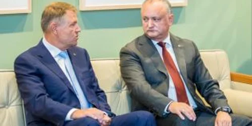 Igor Dodon si Klaus Iohannis