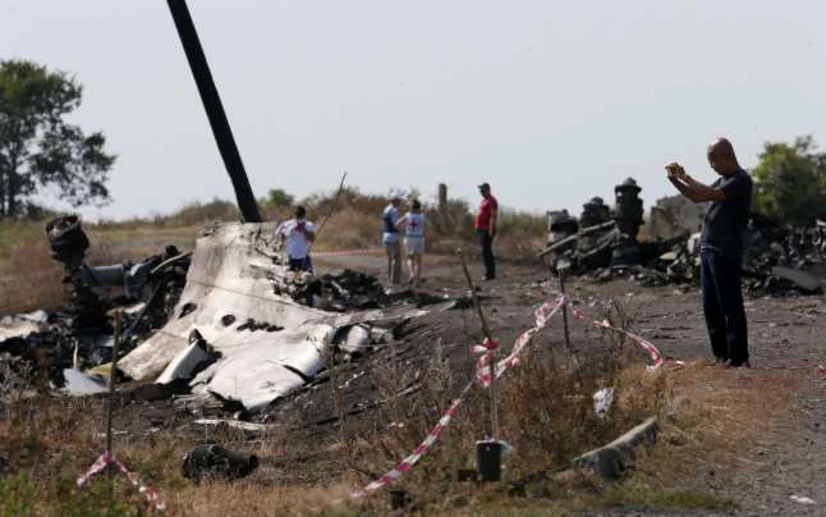 Imagine de la locul tragediei Mh17 FOTO Arhivă