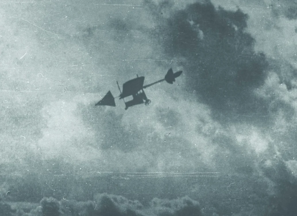 Avionul „A. Vlaicu nr. II”, în zbo