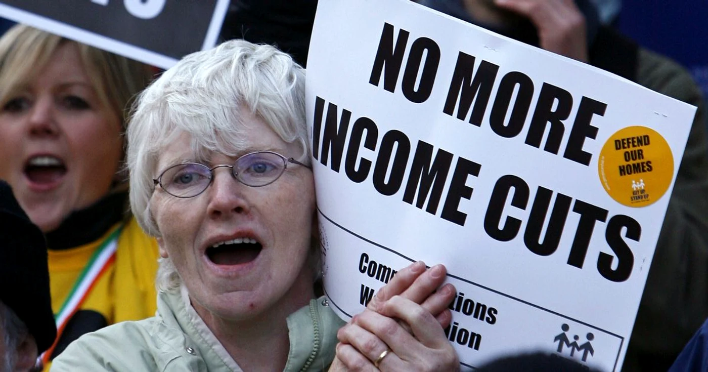 Irlandezi nu mai vor măsuri suplimentare de austeritate.                                              FOTO: Mediafax