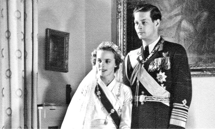 Mihai I Ana de Bourbon Parma la nunta din 10 iunie 1948 png