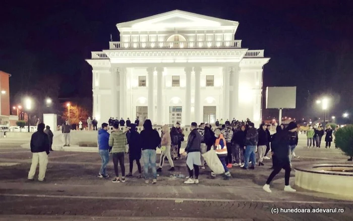 Protest în Hunedoara. Foto: Daniel Guţă. ADEVĂRUL