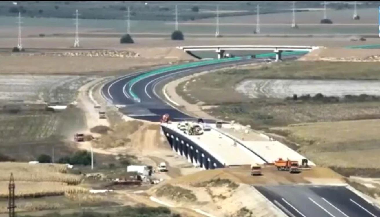 Autostrada A, segmentul Focșani-Bacău FOTO: Captură video