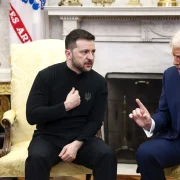 Donald Trump si Volodimir Zelenski la Casa Alba jpg webp