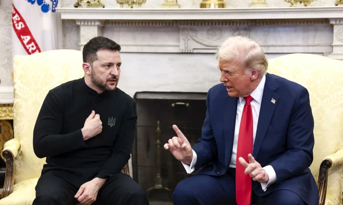 Donald Trump si Volodimir Zelenski la Casa Alba jpg webp
