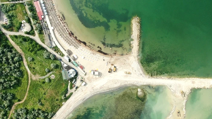 Așa arăta plaja din Mamaia înainte să fie lățităFOTO: Facebook/ EPMC