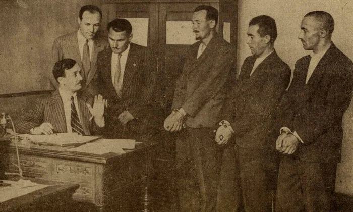 Hoți de buzunare arestați în Bucureștiul interbelic (foto: Ilustrațiunea română, 18 ianuarie 1939) 