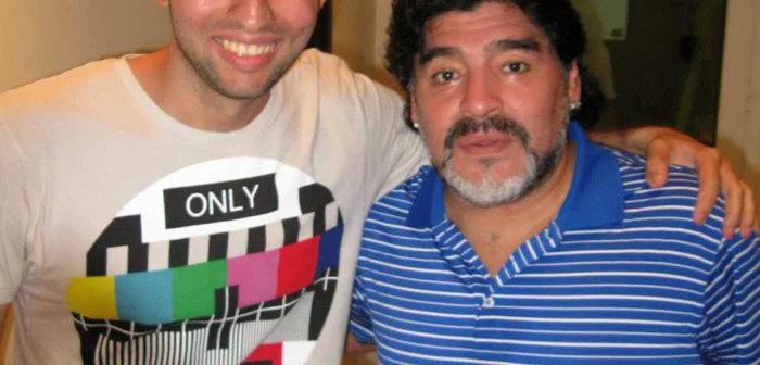 Amir Kiarash, alături de Maradona
