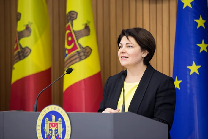 Foto: premierul Natalia Gavriliță de la Chișinău. Sursa FB.